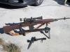 M14 (M1A) caliber .308 (7.62mm x 51) full or semi-auto magazine fed rifle. This rifle was standard issue for the Viet Nam war soldiers. Mine was built by me as a semi-auto only Civilian M1A version with a Sako light weight national match barrel and a Spri